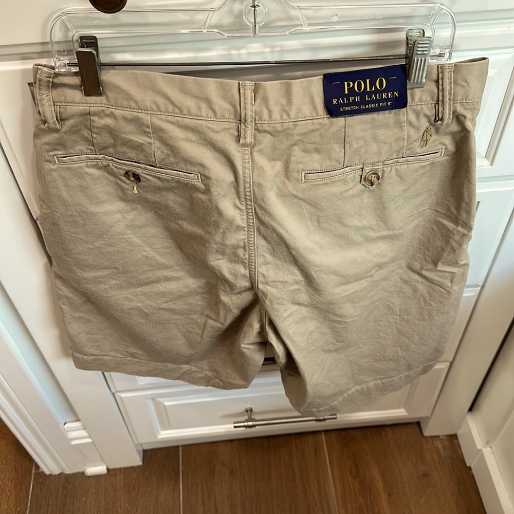 Men's polo khaki shorts